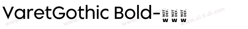 VaretGothic Bold字体转换